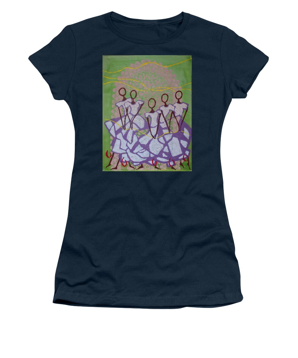 Jesus Women's T-Shirt featuring the ceramic art Five Wise Virgins #28 by Gloria Ssali