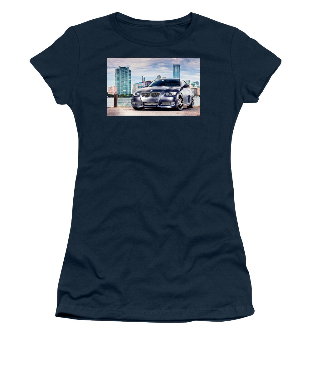 Bmw Women's T-Shirt featuring the photograph Bmw #3 by Jackie Russo