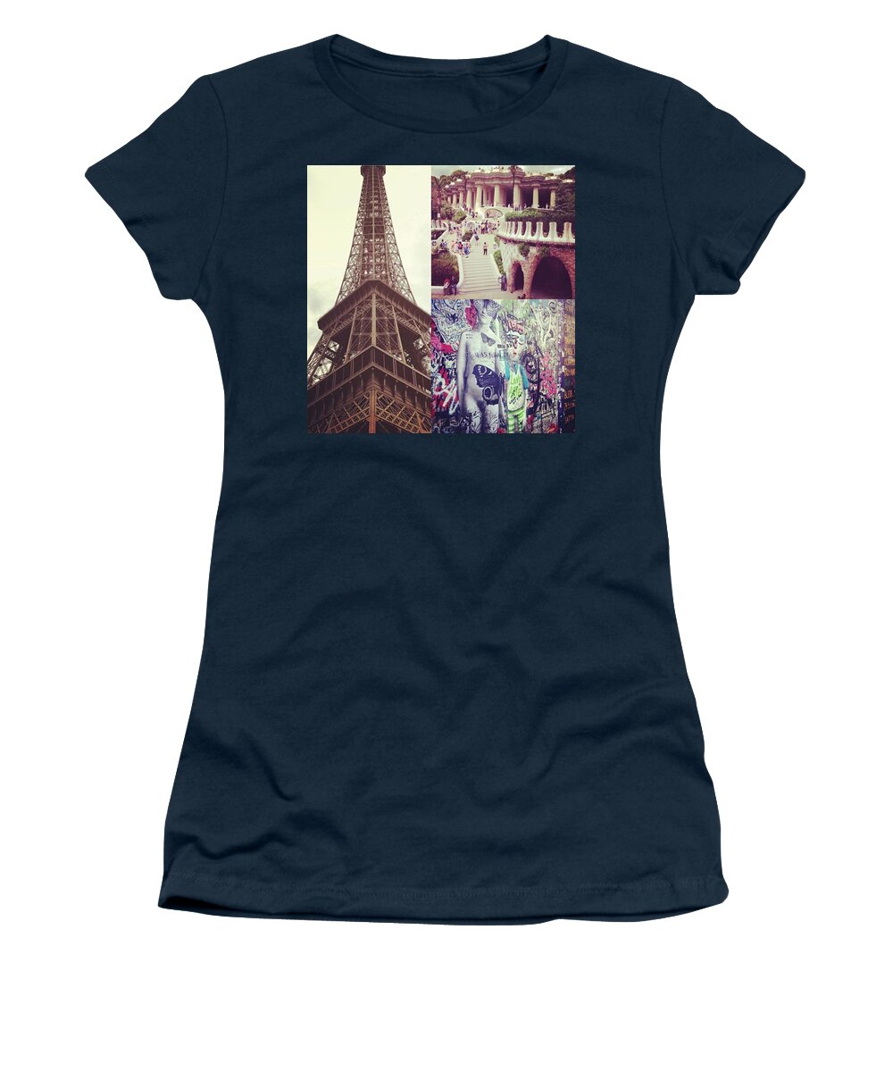 Summer Women's T-Shirt featuring the photograph 3 Cities, 3 Countries, 2 Weeks - by Charlotte Cooper