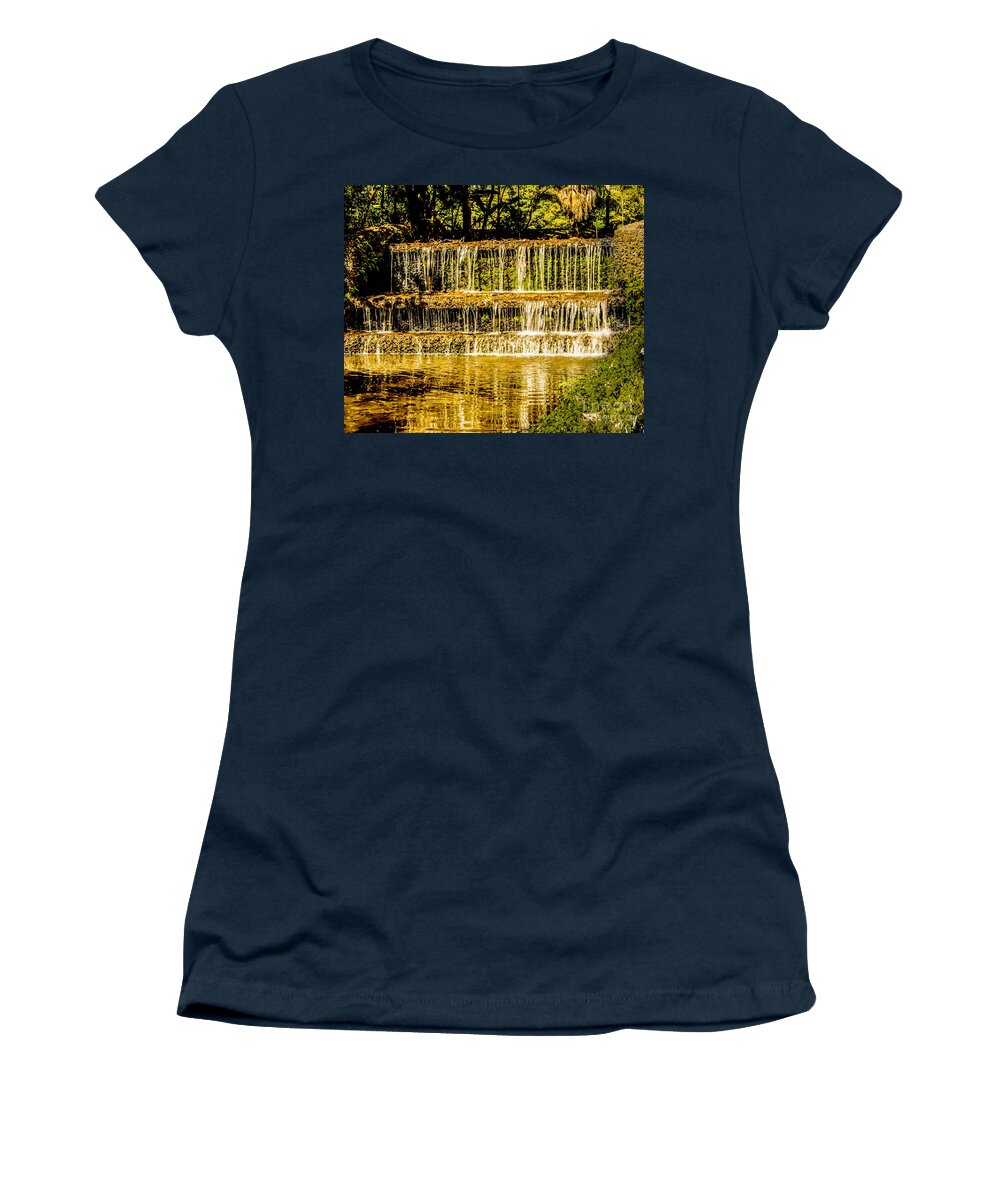 Brazil Women's T-Shirt featuring the photograph 3 Step Waterfall by Metaphor Photo