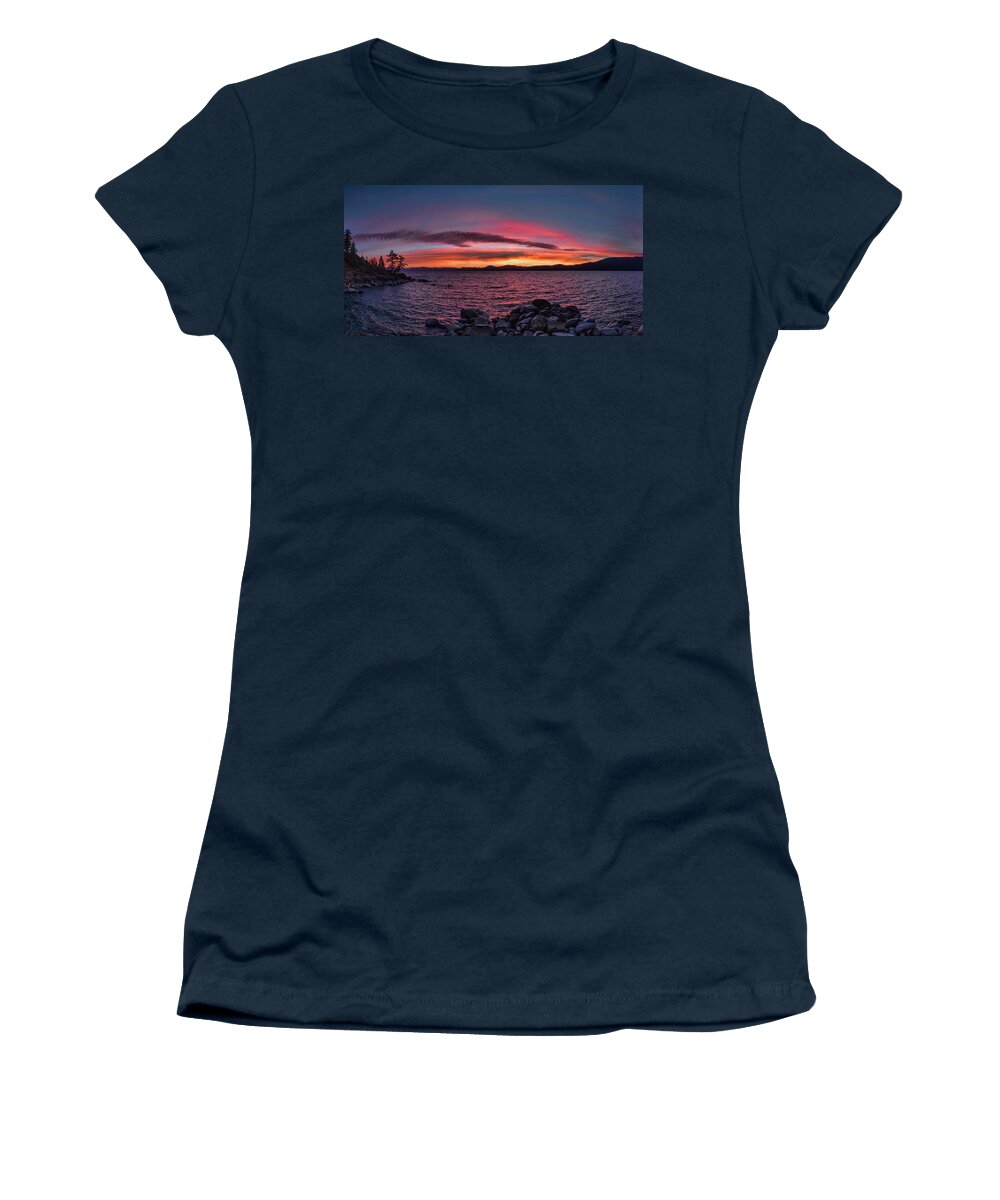 Tahoe Sunset Women's T-Shirt featuring the photograph Tahoe sunset #3 by Martin Gollery