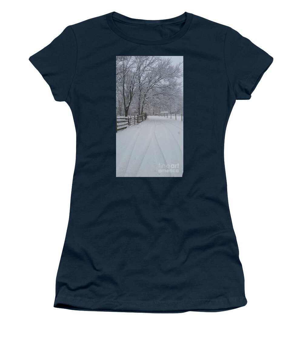 Nature Women's T-Shirt featuring the photograph The Path #3 by Rabiah Seminole