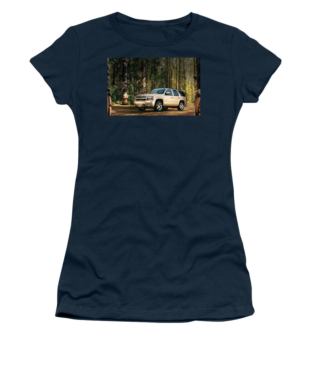 Chevrolet Women's T-Shirt featuring the digital art Chevrolet #36 by Super Lovely