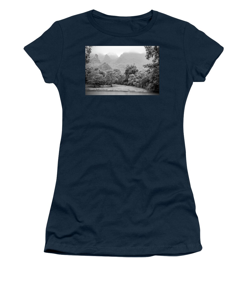 Landscape Women's T-Shirt featuring the photograph Mountains scenery #39 by Carl Ning
