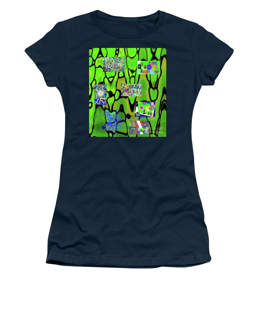 Walter Paul Bebirian Women's T-Shirt featuring the digital art 4-29-2015kabcdefghijklmnopqrtuvwxy by Walter Paul Bebirian