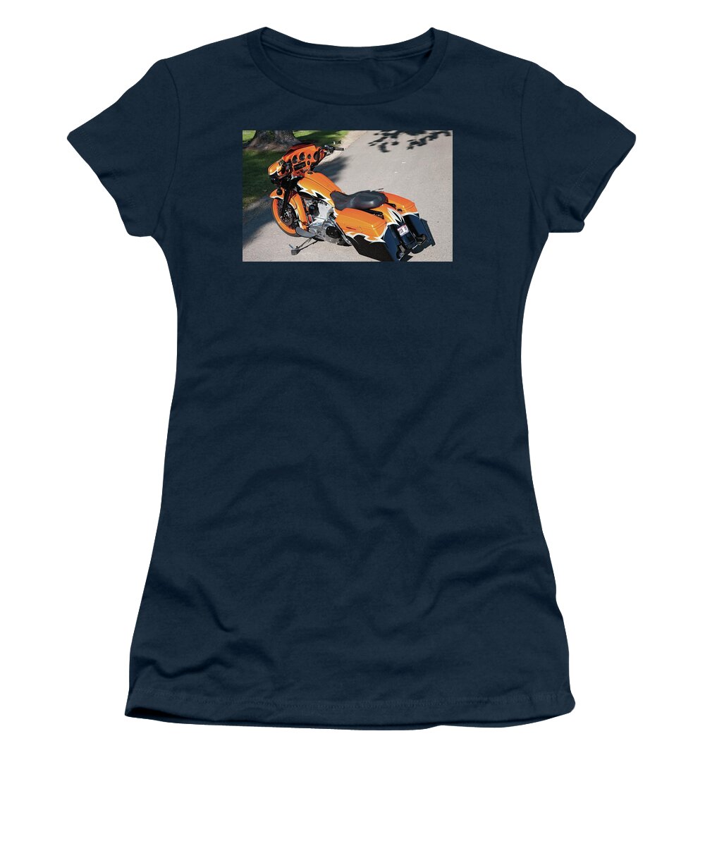 Harley-davidson Women's T-Shirt featuring the digital art Harley-Davidson #4 by Super Lovely