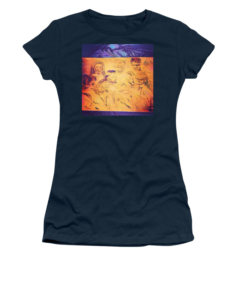 Heaven Women's T-Shirt featuring the drawing In Heaven with Jesus #4 by Love Art Wonders By God