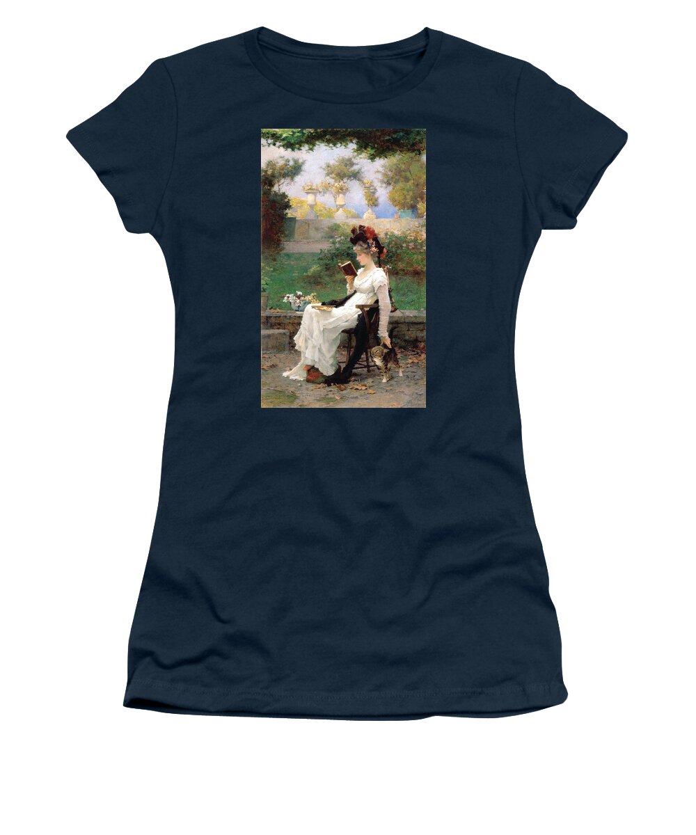 Marcus Stone 1840 - 1921 Women's T-Shirt featuring the painting Marcus Stone #4 by MotionAge Designs