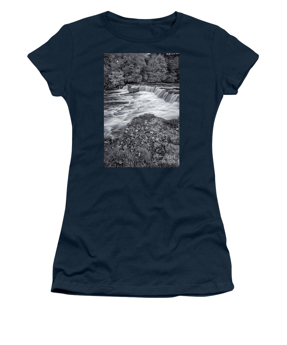 Waterfall Women's T-Shirt featuring the photograph Aysgarth Falls #43 by Mariusz Talarek