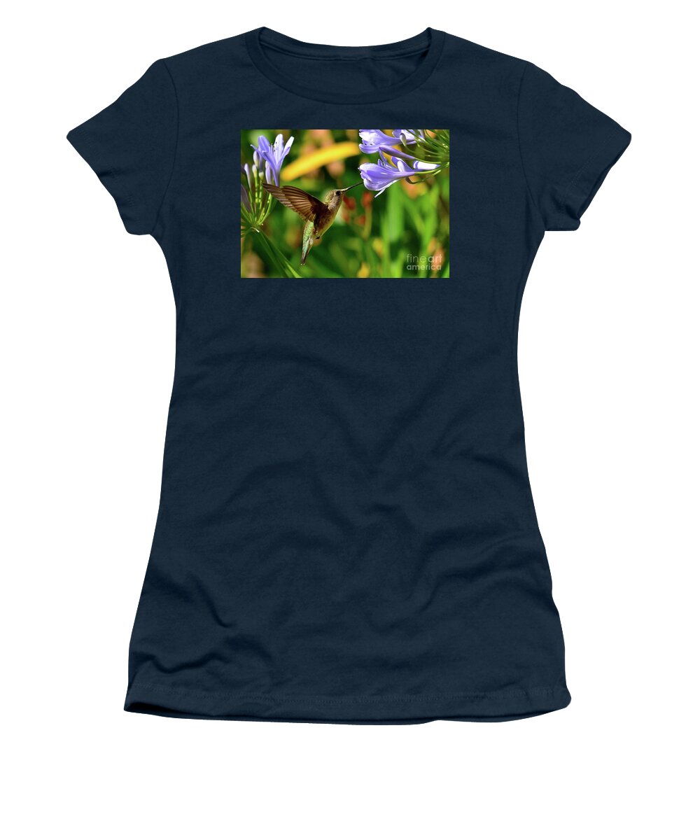 Hummingbird Women's T-Shirt featuring the photograph Hummingbird #44 by Marc Bittan