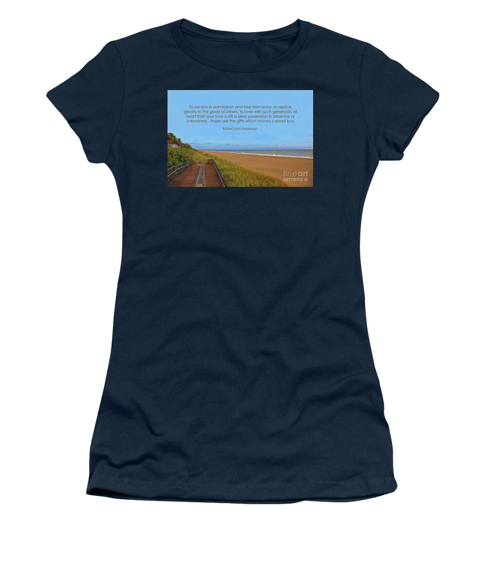 Robert Louis Stevenson Women's T-Shirt featuring the photograph 47- Robert Louis Stevenson by Joseph Keane