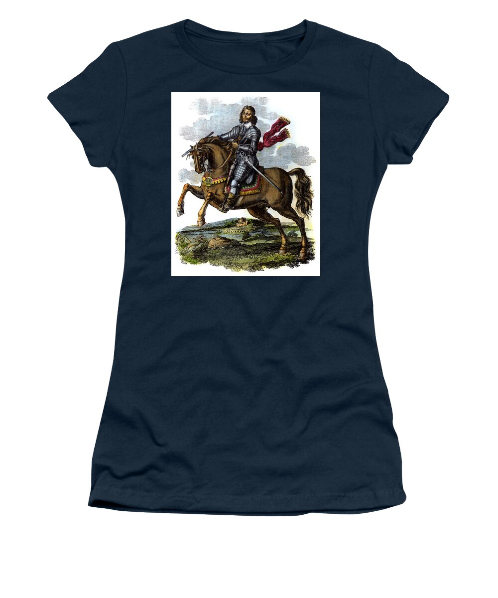 Armor Women's T-Shirt featuring the drawing Thomas Fairfax, 1612-1671 #5 by Granger