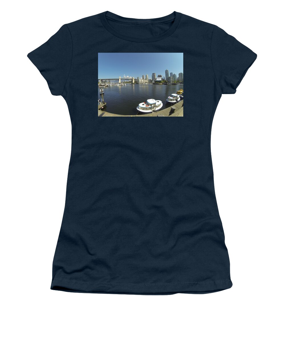 Vancouver British Columbia Canada Women's T-Shirt featuring the photograph Vancouver British Columbia Canada #5 by Paul James Bannerman