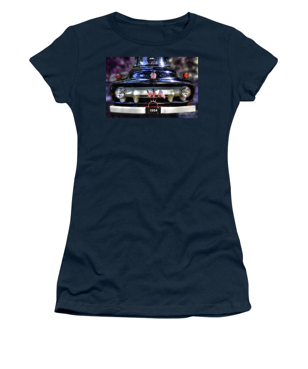 1954 Ford Truck Women's T-Shirt featuring the photograph 54 Ford by Michael Eingle