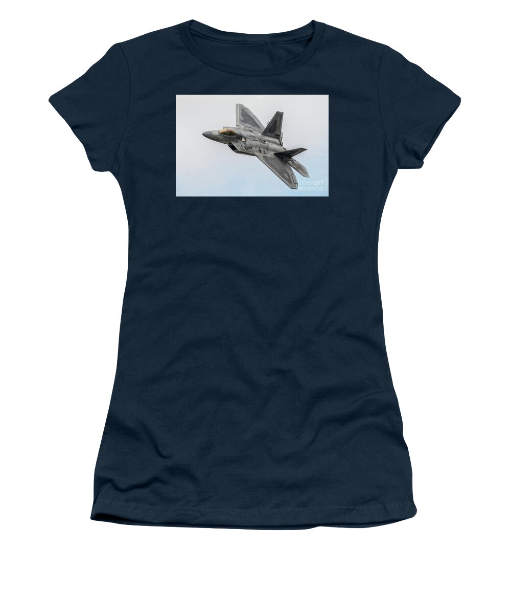 F22 Women's T-Shirt featuring the digital art F-22 Raptor #6 by Airpower Art