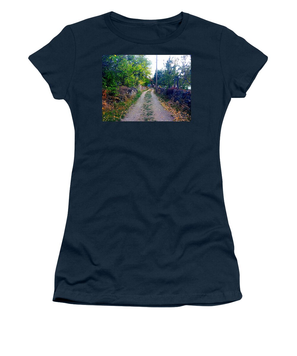 Road Women's T-Shirt featuring the photograph Road #6 by Jackie Russo