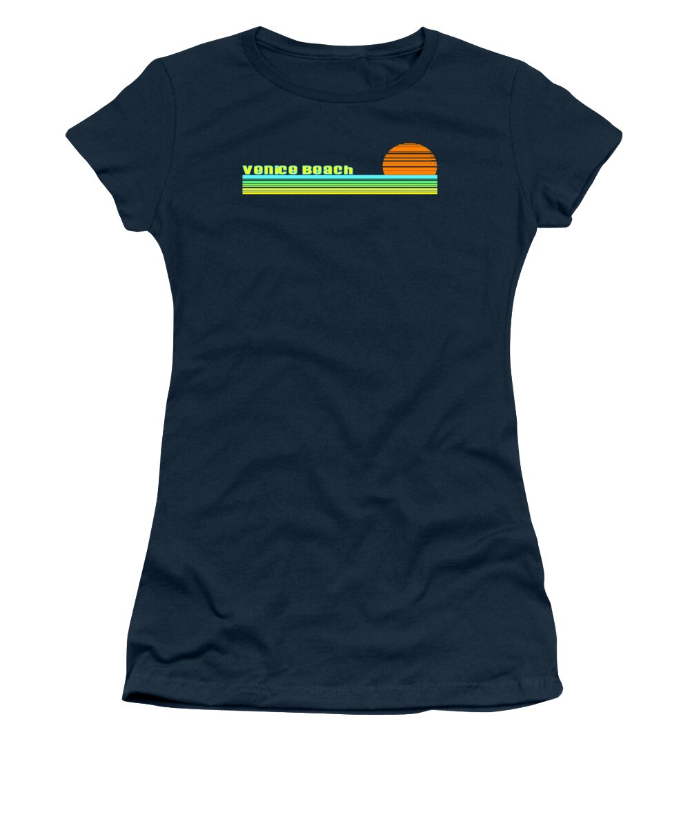 Venice Women's T-Shirt featuring the digital art Venice Beach #6 by Brian Edward