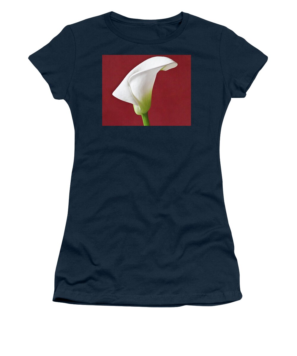 Calla Women's T-Shirt featuring the photograph White Calla #7 by Heiko Koehrer-Wagner