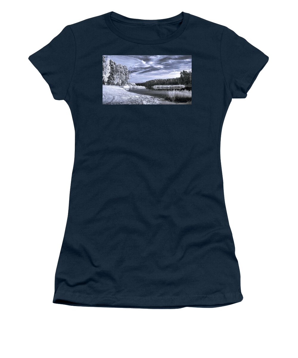 Winter Women's T-Shirt featuring the digital art Winter #60 by Super Lovely