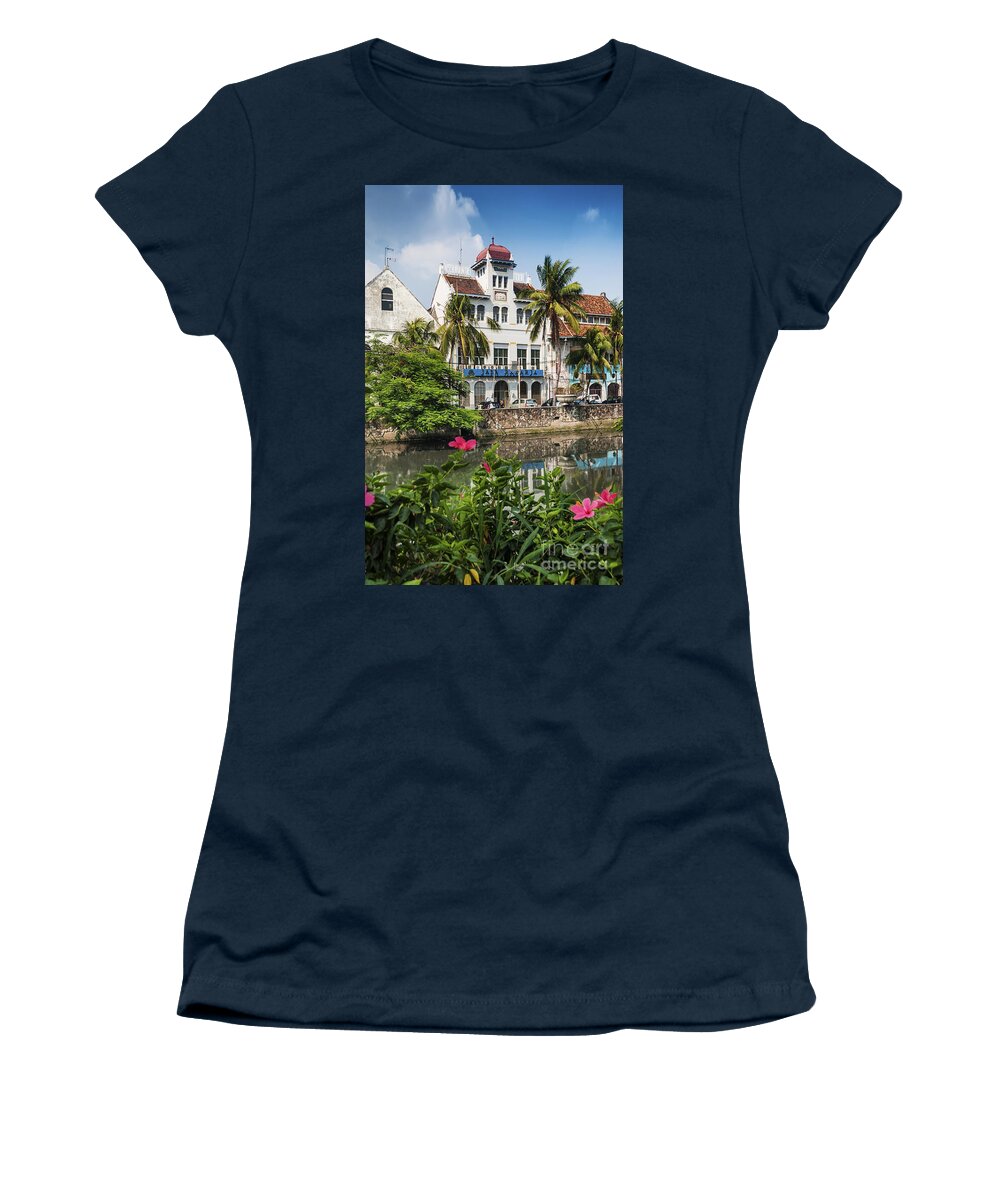 Architecture Women's T-Shirt featuring the photograph Dutch Colonial Buildings In Old Town Of Jakarta Indonesia #7 by JM Travel Photography