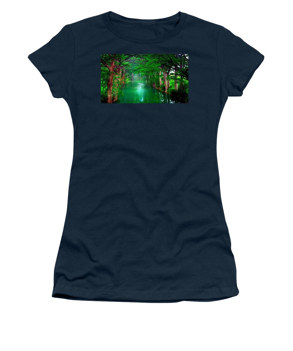 River Women's T-Shirt featuring the photograph River #8 by Jackie Russo