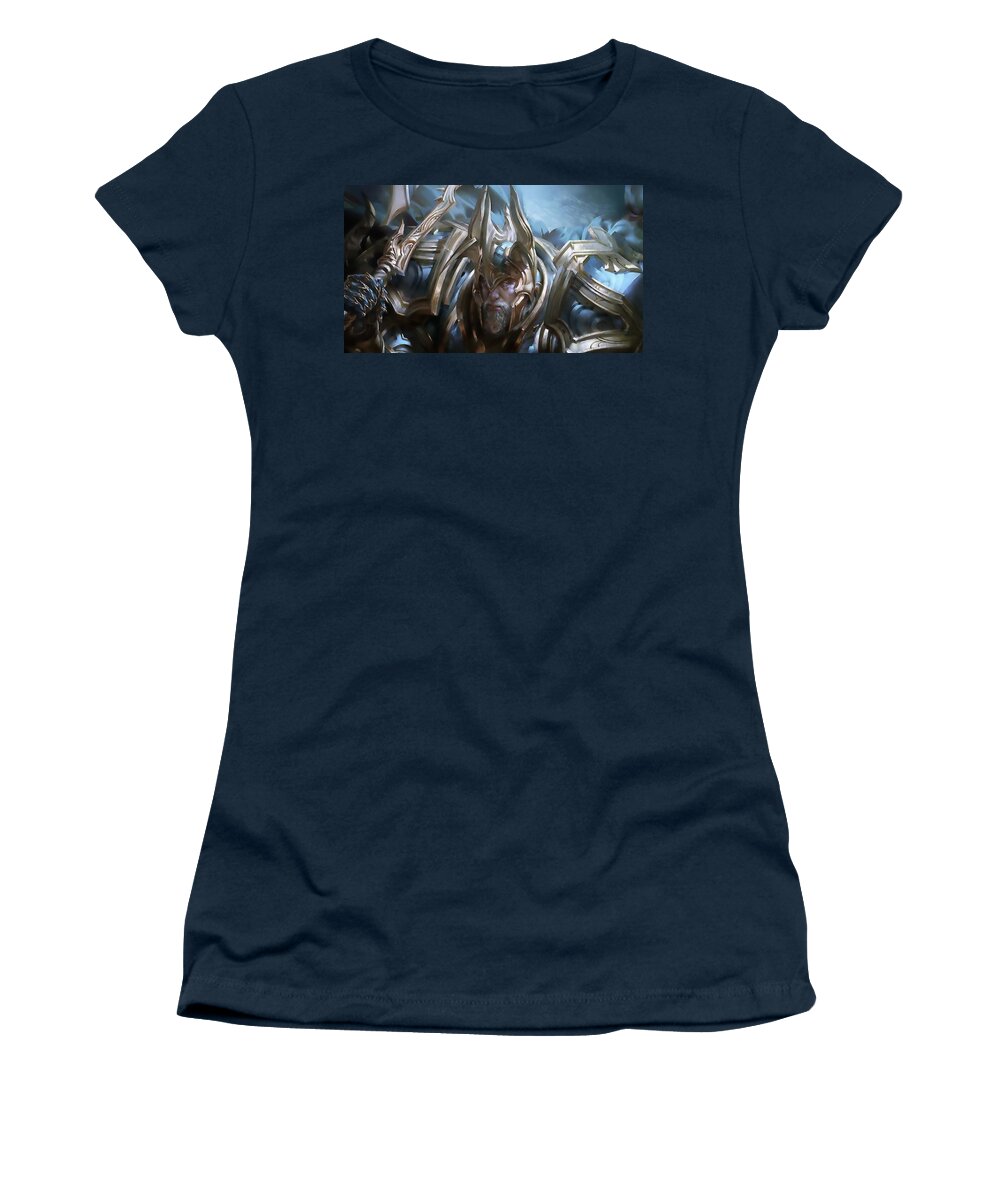 Warrior Women's T-Shirt featuring the digital art Warrior #8 by Maye Loeser