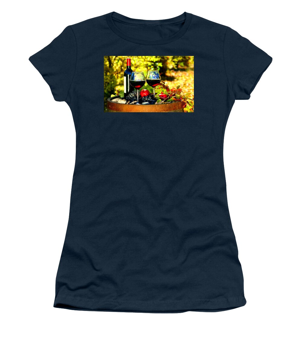 Wine Women's T-Shirt featuring the photograph Wine #8 by Jackie Russo