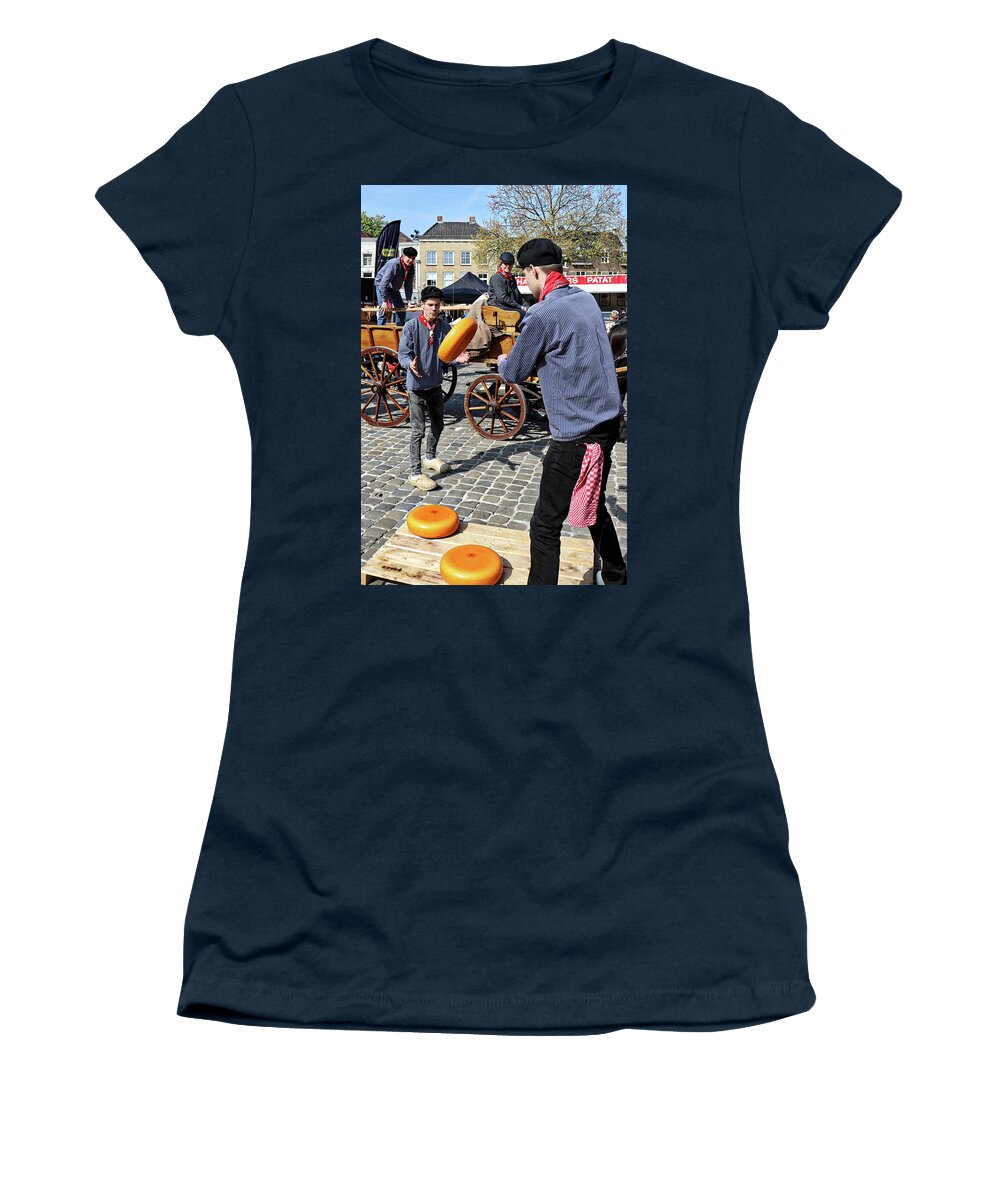 Gouda Holland Netherlands Women's T-Shirt featuring the photograph Gouda Holland Netherlands #9 by Paul James Bannerman