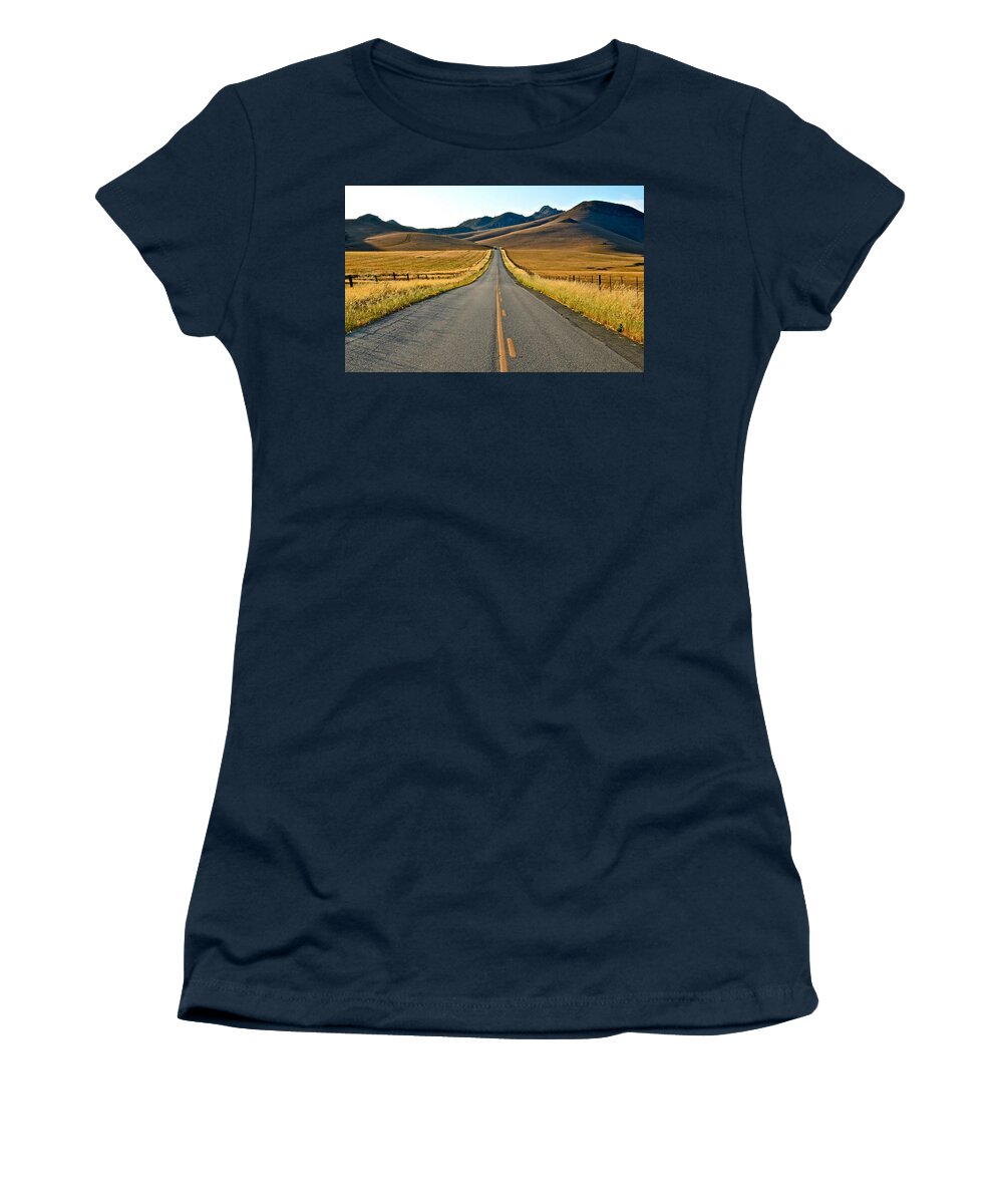 Road Women's T-Shirt featuring the digital art Road #9 by Maye Loeser