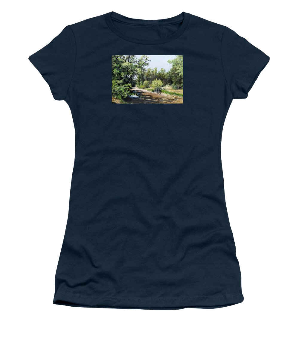 Arizona Women's T-Shirt featuring the painting A Last Drink by William Brody