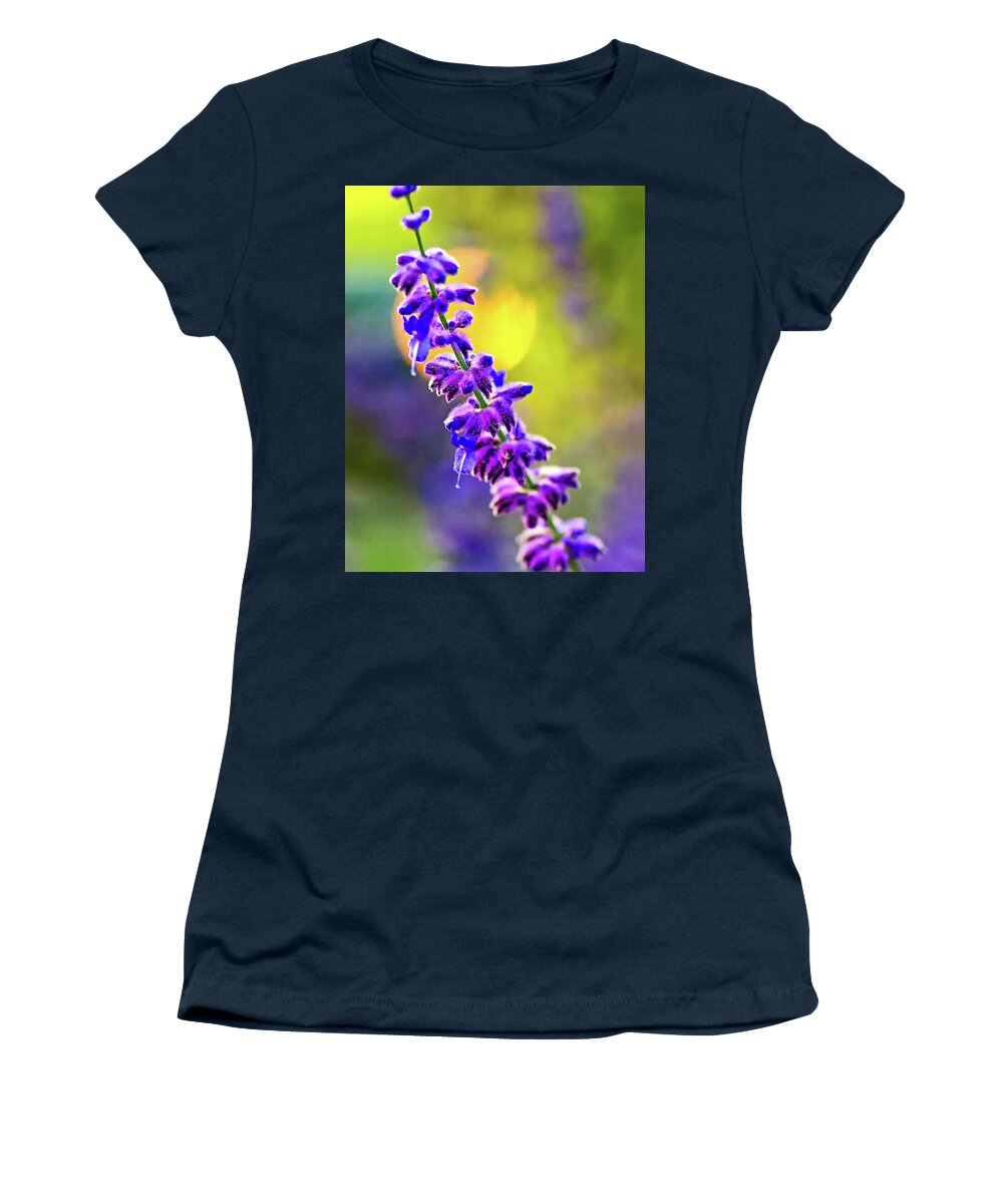 Steve Harrington Women's T-Shirt featuring the photograph A Lavender Evening by Steve Harrington