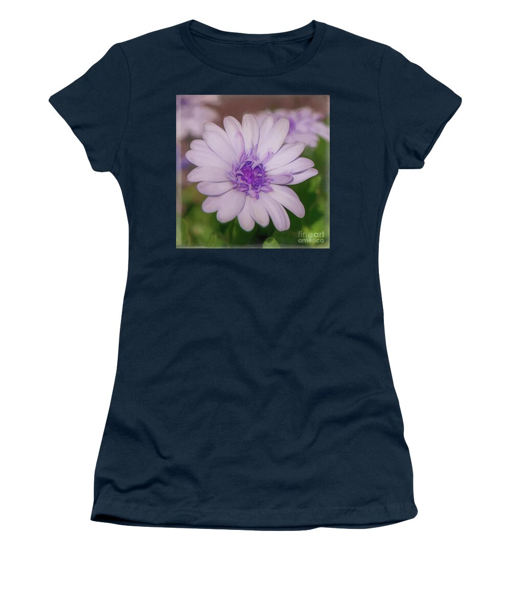 Tl Wilson Photography Women's T-Shirt featuring the photograph A Little Bit of Lavender - Square by Teresa Wilson