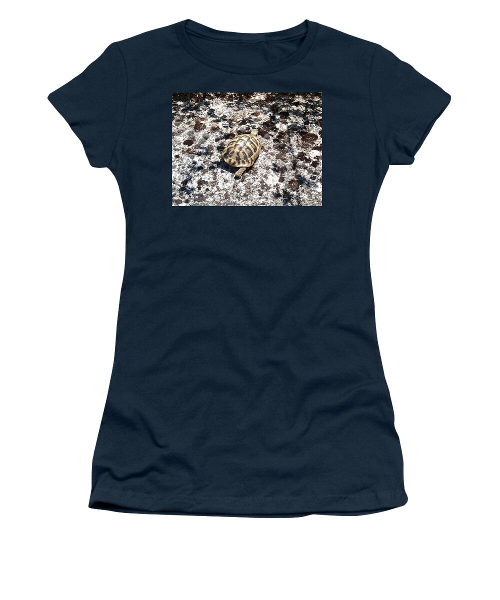 Animal Women's T-Shirt featuring the photograph A Pal we found in Greece by Julia Woodman