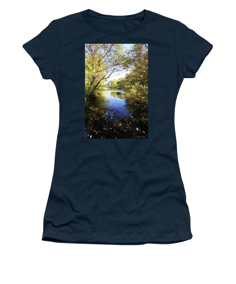 Landscape Women's T-Shirt featuring the photograph A Peaceful Afternoon by Trina Ansel