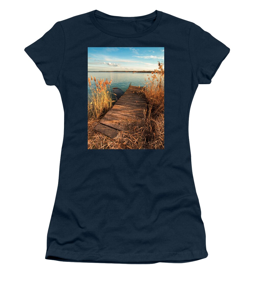 Landscapes Women's T-Shirt featuring the photograph A place where lovers meet by Davorin Mance
