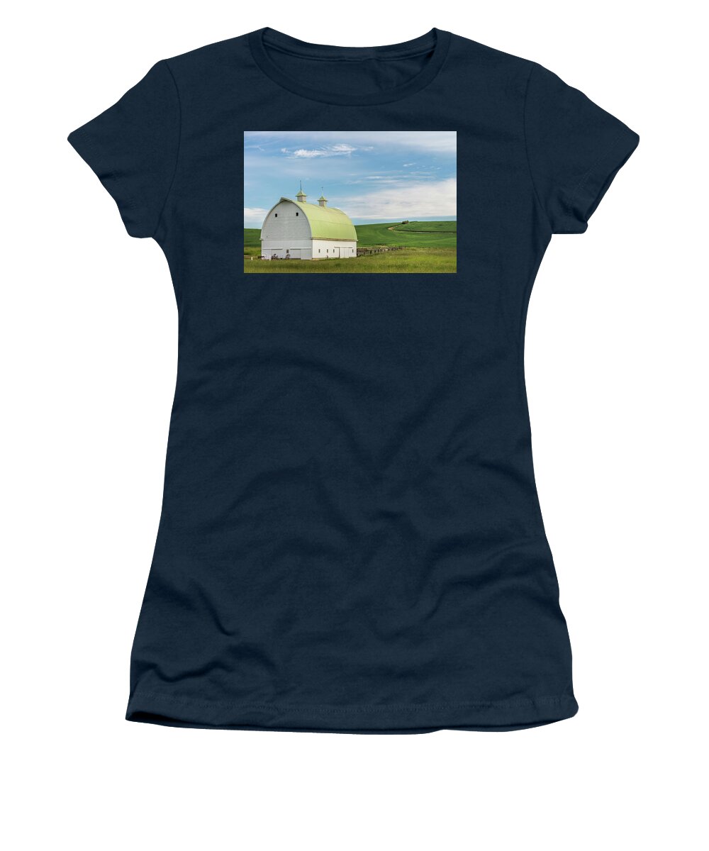 Agriculture Women's T-Shirt featuring the photograph A scene from Palouse by Usha Peddamatham