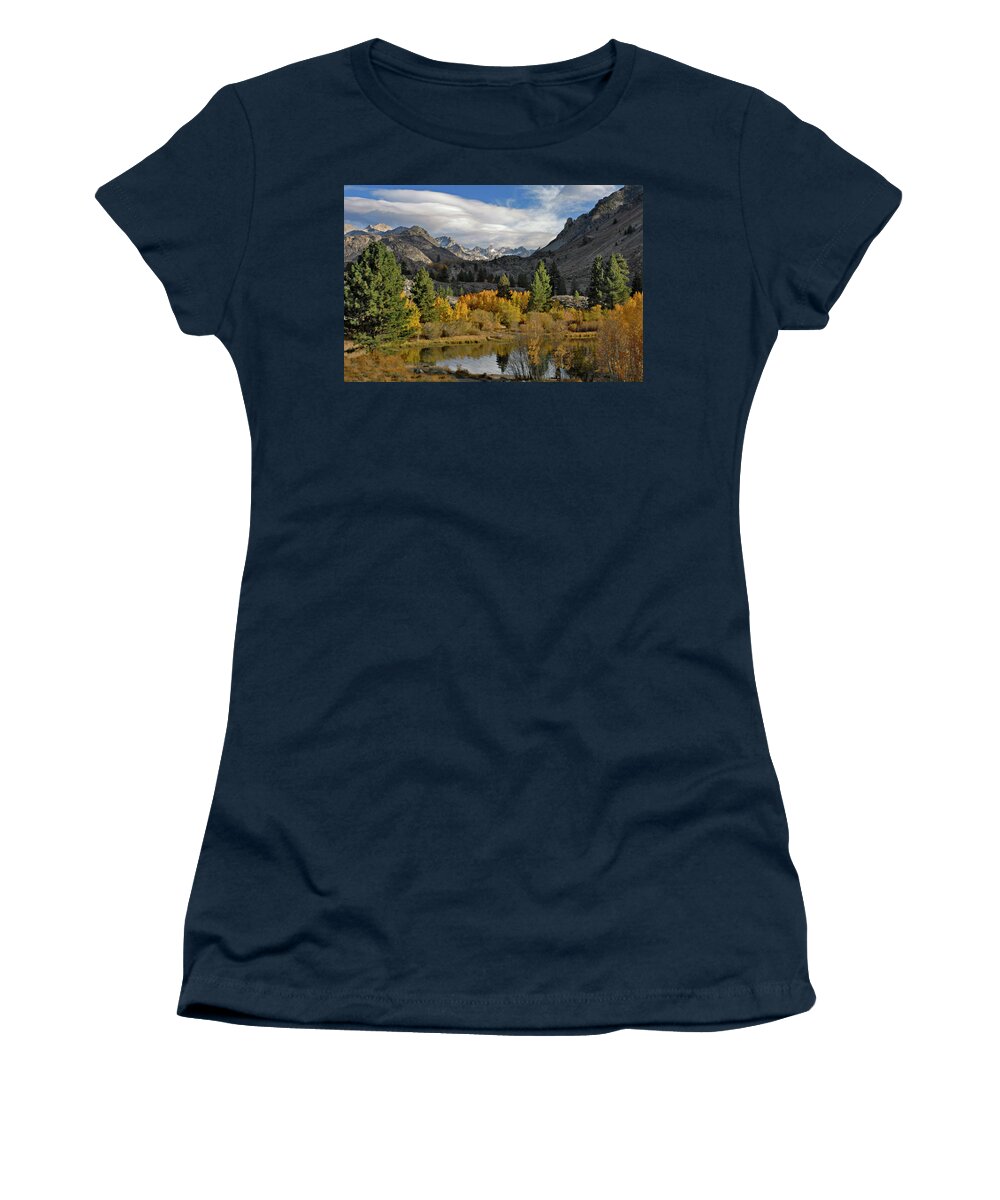 Sierra Mountains Women's T-Shirt featuring the photograph A Sierra Mountain View by Dave Mills