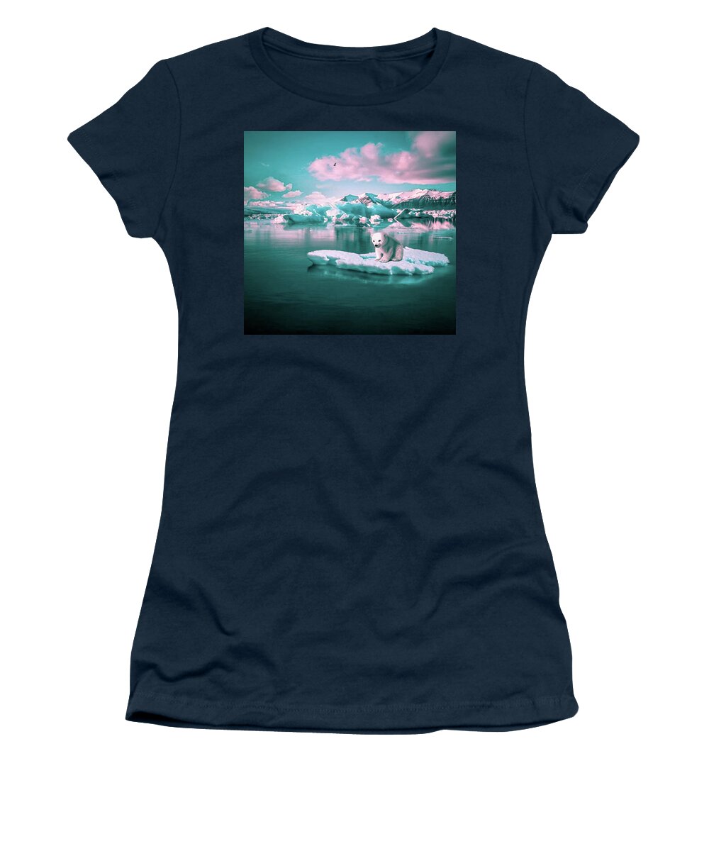  Women's T-Shirt featuring the digital art Abandoned by Tankuss Art