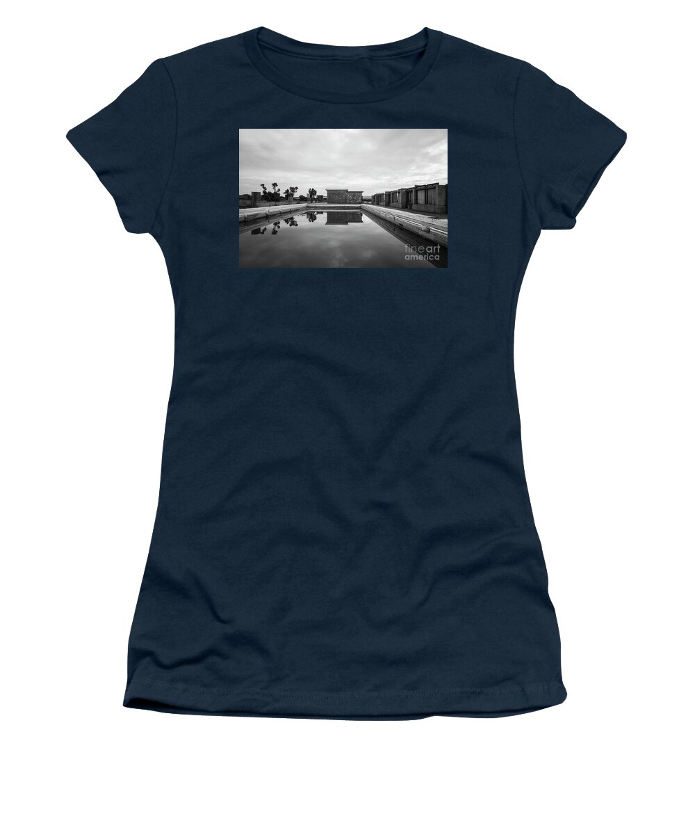 Outdoors Women's T-Shirt featuring the photograph Abandoned swimming pool by Clayton Bastiani
