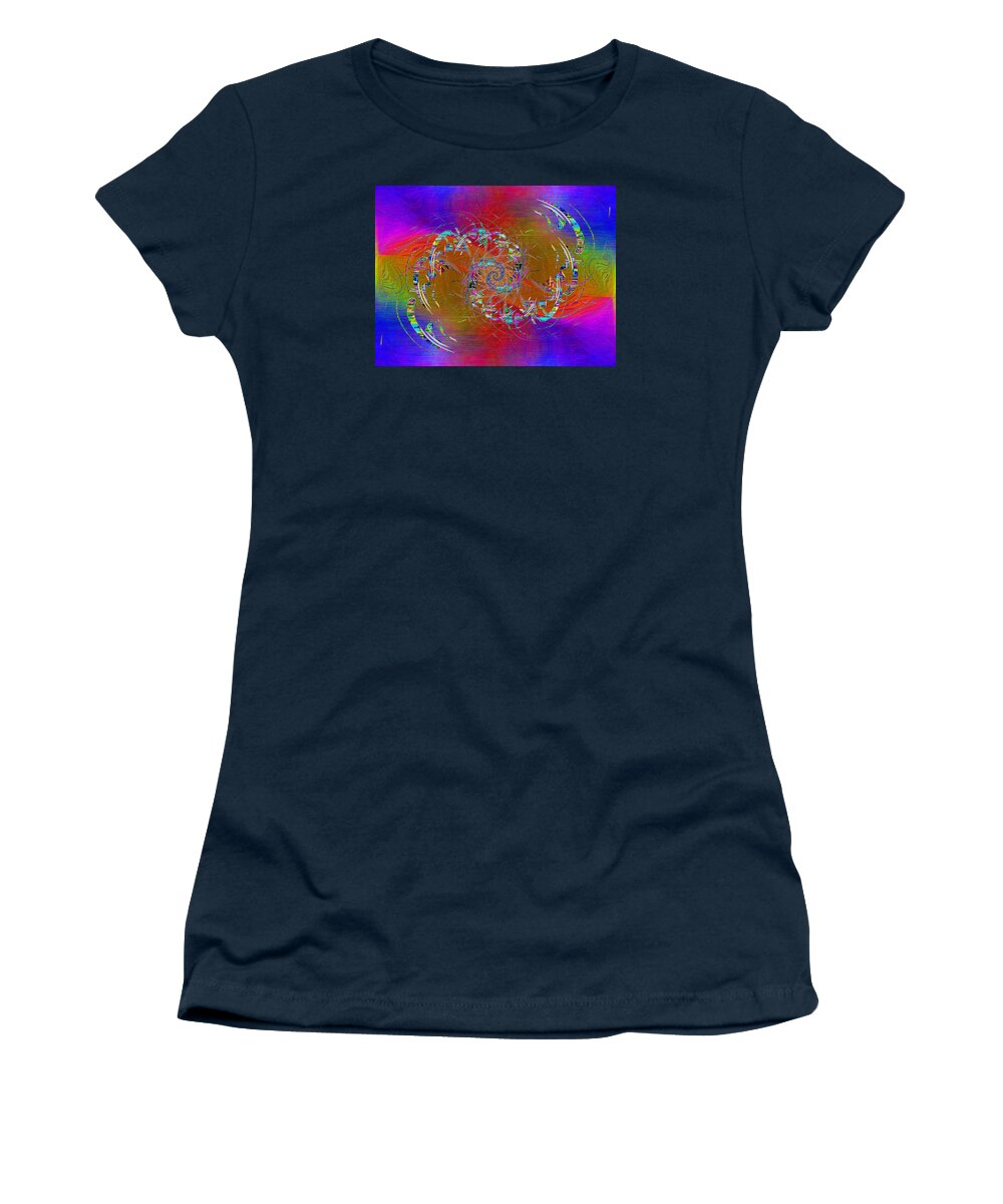 Abstract Women's T-Shirt featuring the digital art Abstract Cubed 351 by Tim Allen
