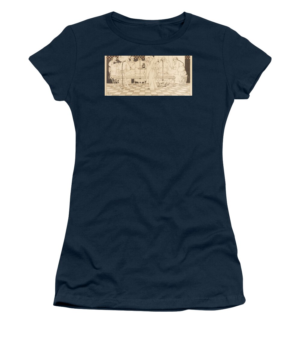 Arthur Rackham (british Women's T-Shirt featuring the painting Advertisment for Bass Ale by MotionAge Designs