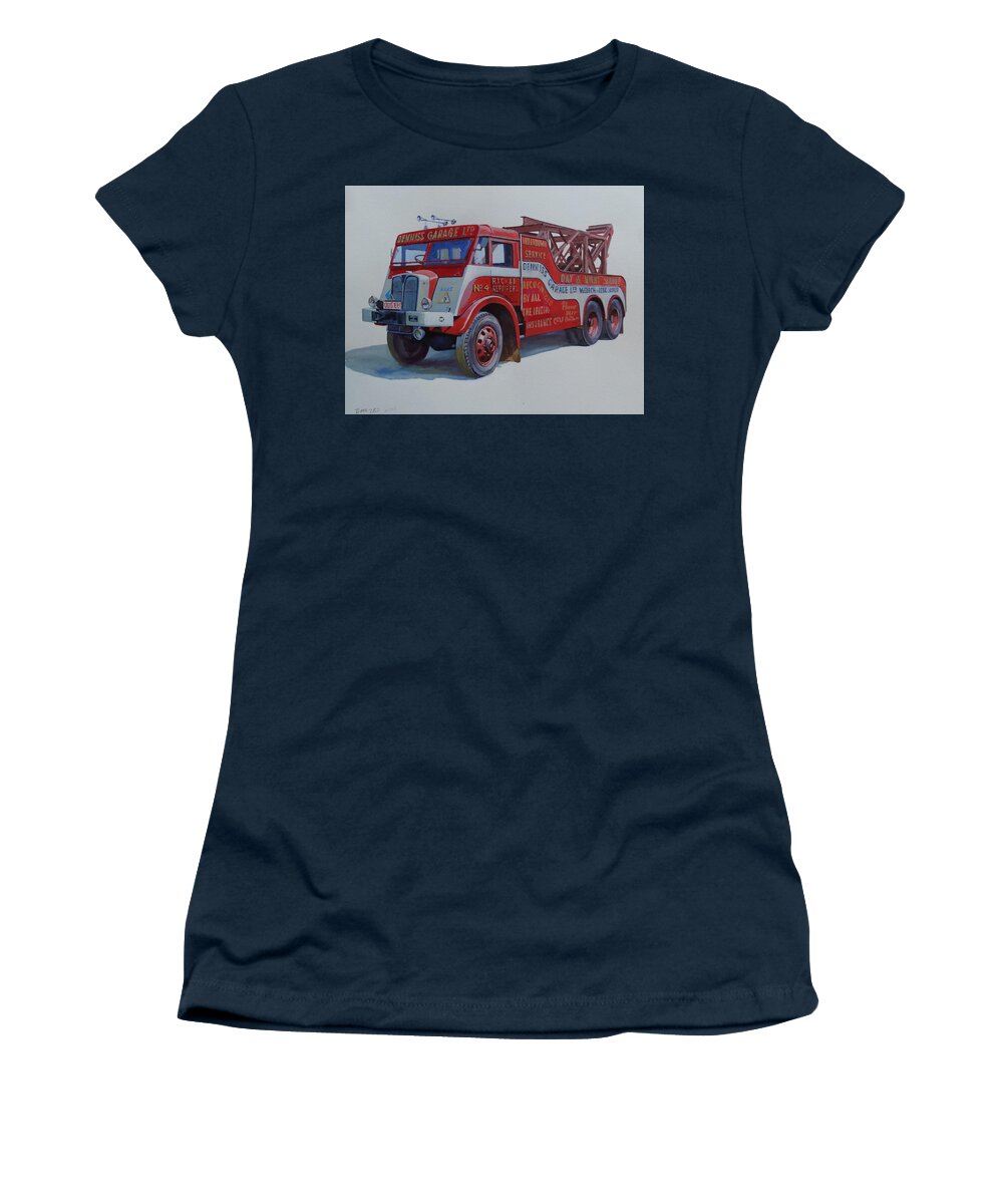 Aec Women's T-Shirt featuring the painting AEC Militant Dennis's. by Mike Jeffries