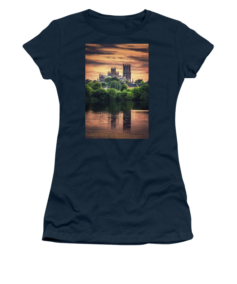 Lake Women's T-Shirt featuring the photograph After sunset by James Billings