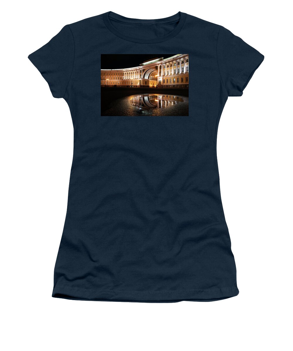 Petersburg Women's T-Shirt featuring the photograph After the rain by Jaroslaw Blaminsky