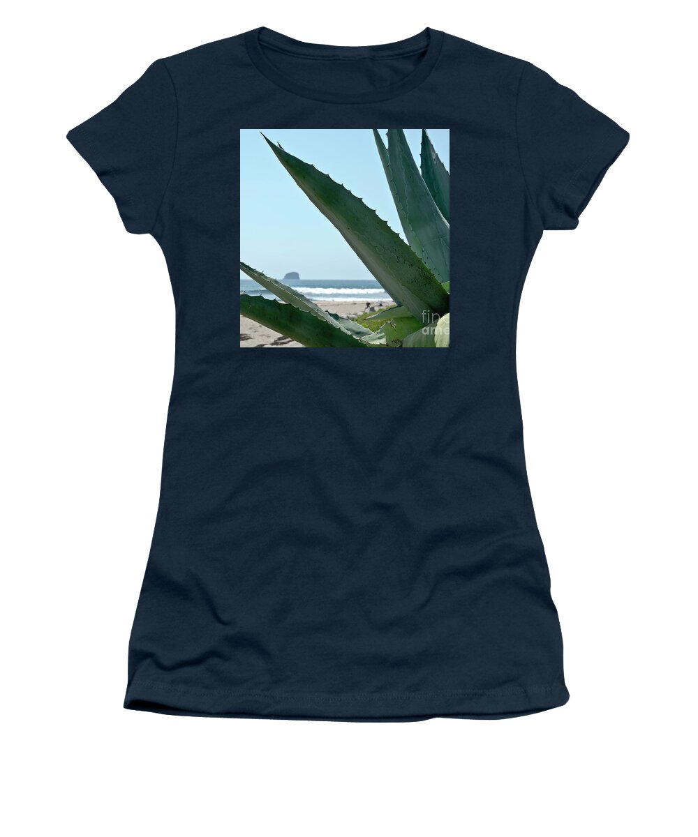 Waves Women's T-Shirt featuring the photograph Agave Ocean Sky by Yurix Sardinelly