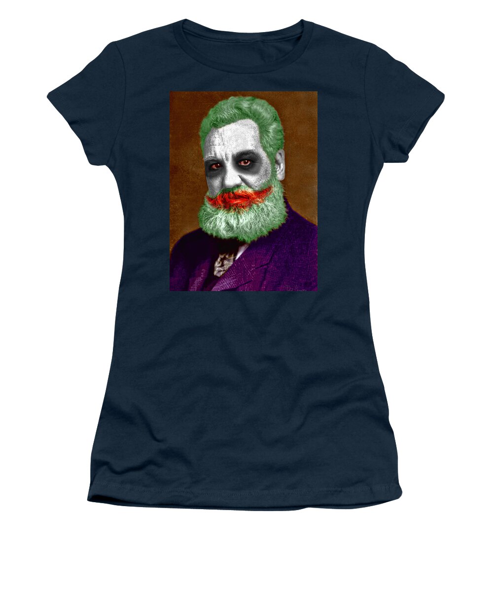 De'via Deaf Agb Audism Women's T-Shirt featuring the digital art AGB The Joker by Paul Scearce