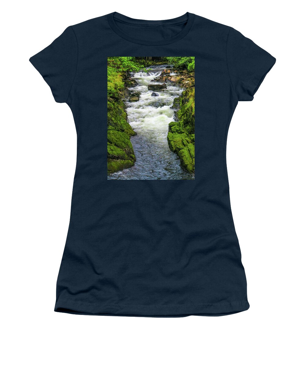 Seascape Women's T-Shirt featuring the photograph Alaskan Creek by Jason Brooks