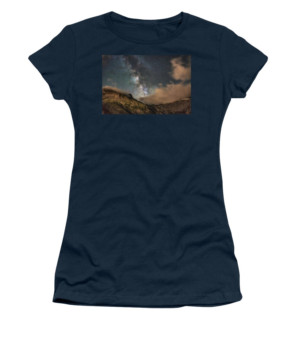 Alpine Women's T-Shirt featuring the photograph Alpine Milky Way by James Billings