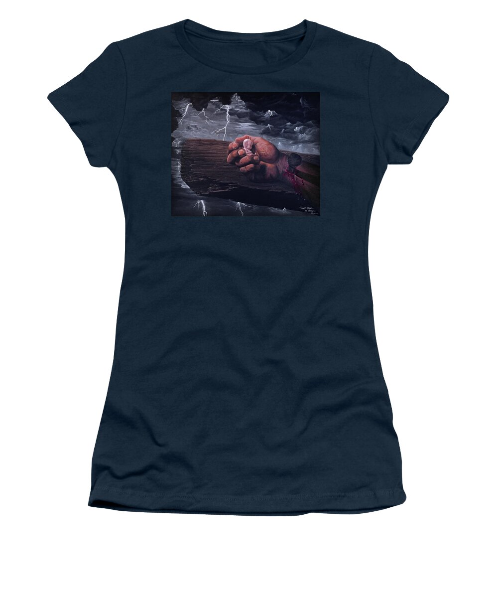 Spiritual Women's T-Shirt featuring the painting Amazing Grace by Bill Stephens