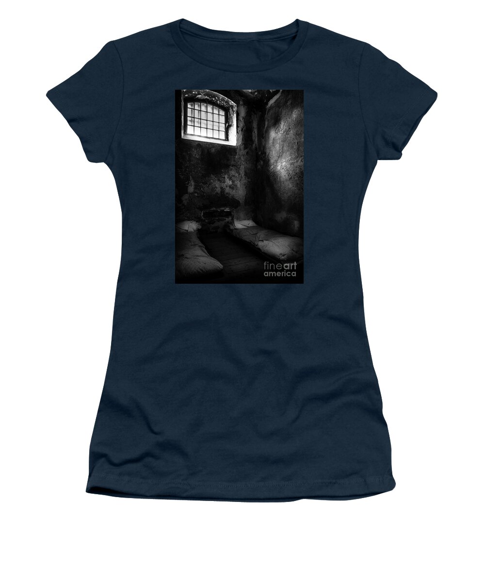 Ireland Women's T-Shirt featuring the photograph An empty cell in old Cork City Gaol by RicardMN Photography